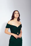 Bottle Green Layer Dress